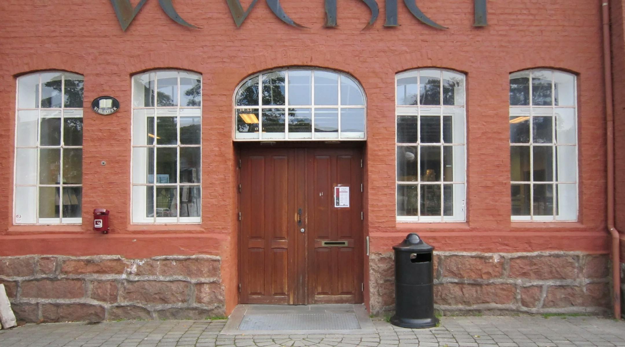 Inngang kulturhuset Veveriet på Ålgård